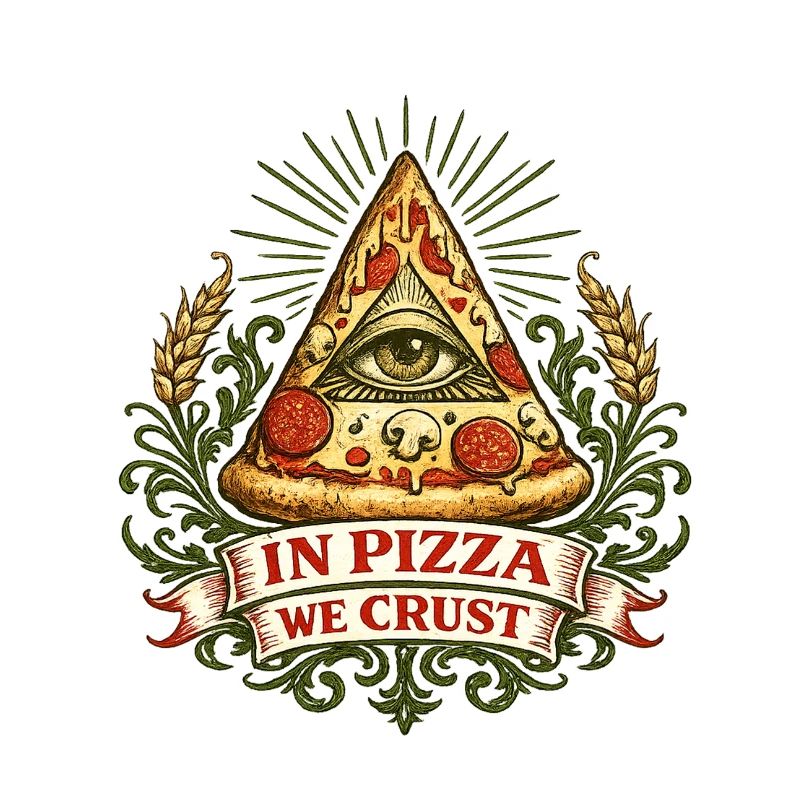 Devise de la Croûte Œil de la Pyramide de la Pizza