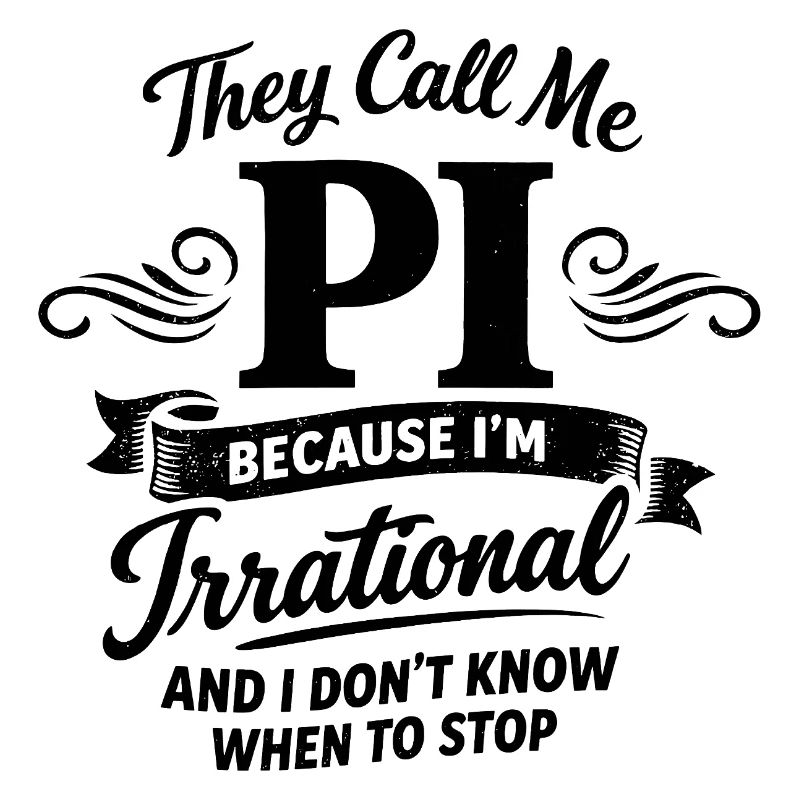 They Call Me Pi Because I'm Irrational Mathe Spruc