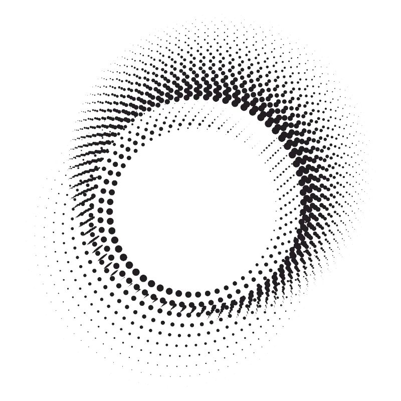 Halo Dot Ring Pattern