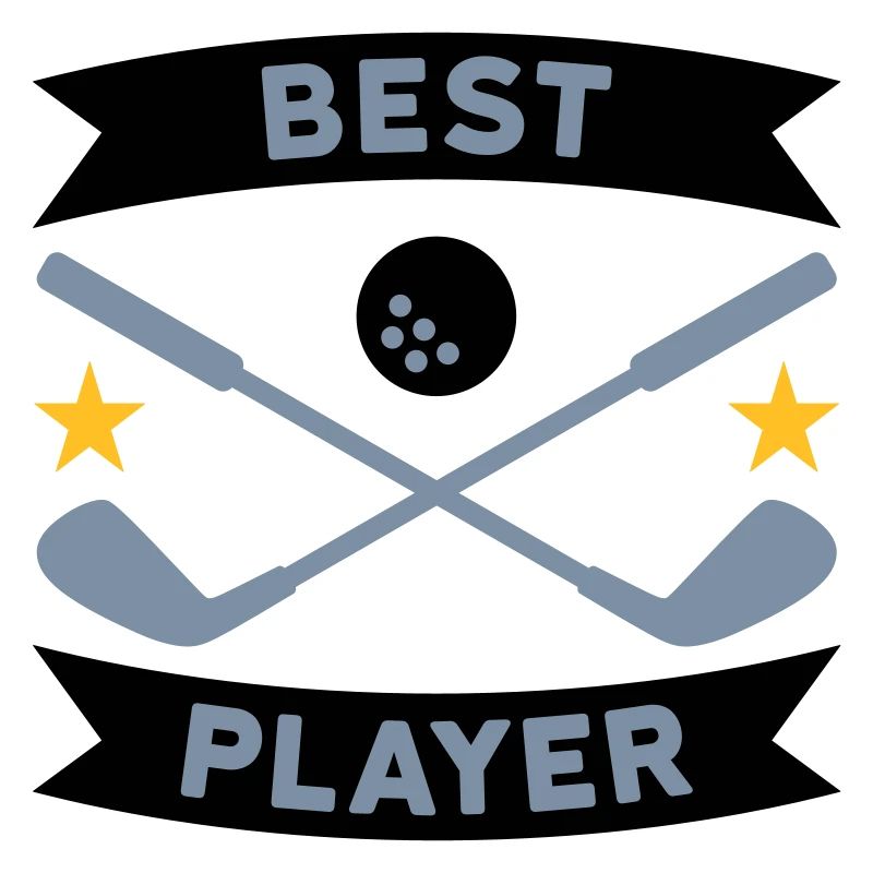 Best golf player (Banner, Sterne, Golfschläger)