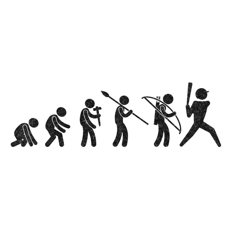 Evolution Baseball Player Black Grunge