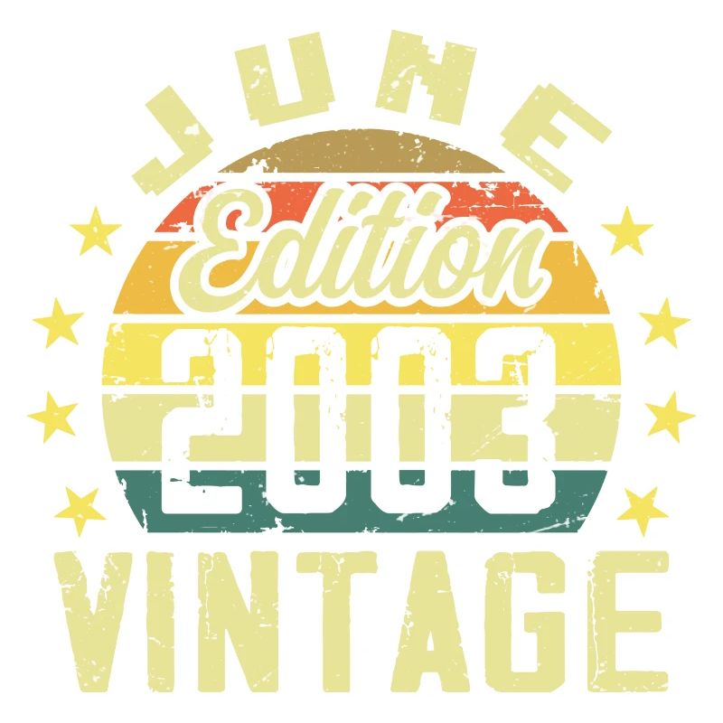 Juni 2003 Juni Retro Juni 2003 Geburtstagsgeschenk