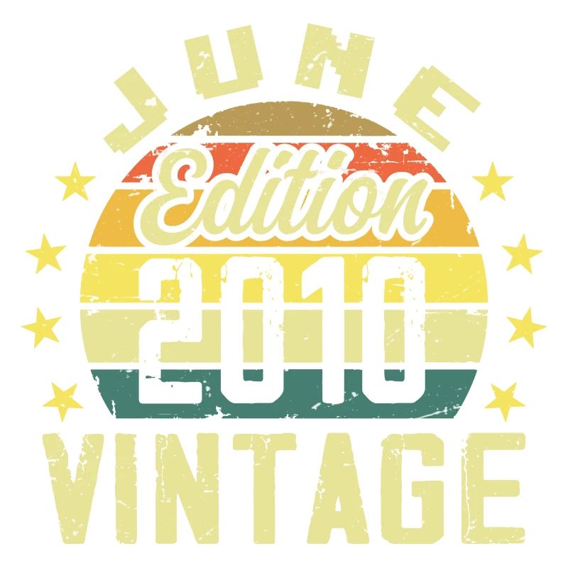 Juni 2010 Juni Retro Geburtstagsgeschenk Juni 2010