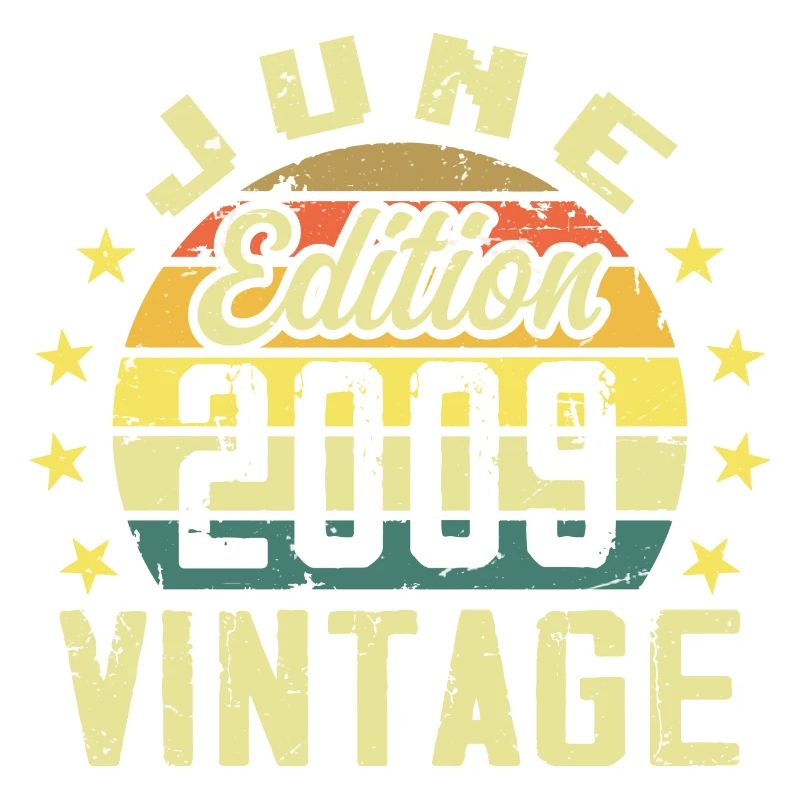 Juni 2009 Juni Retro Geburtstagsgeschenk Juni 2009