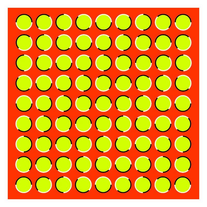 optical illusion - moving circles
