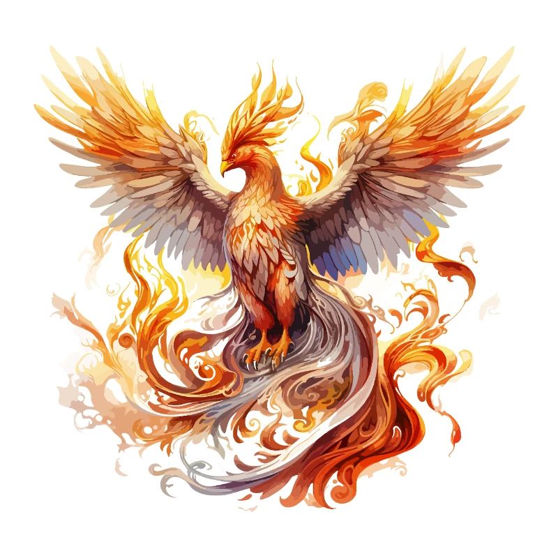Phoenix Phoenix Fire Flames Bird Mythology