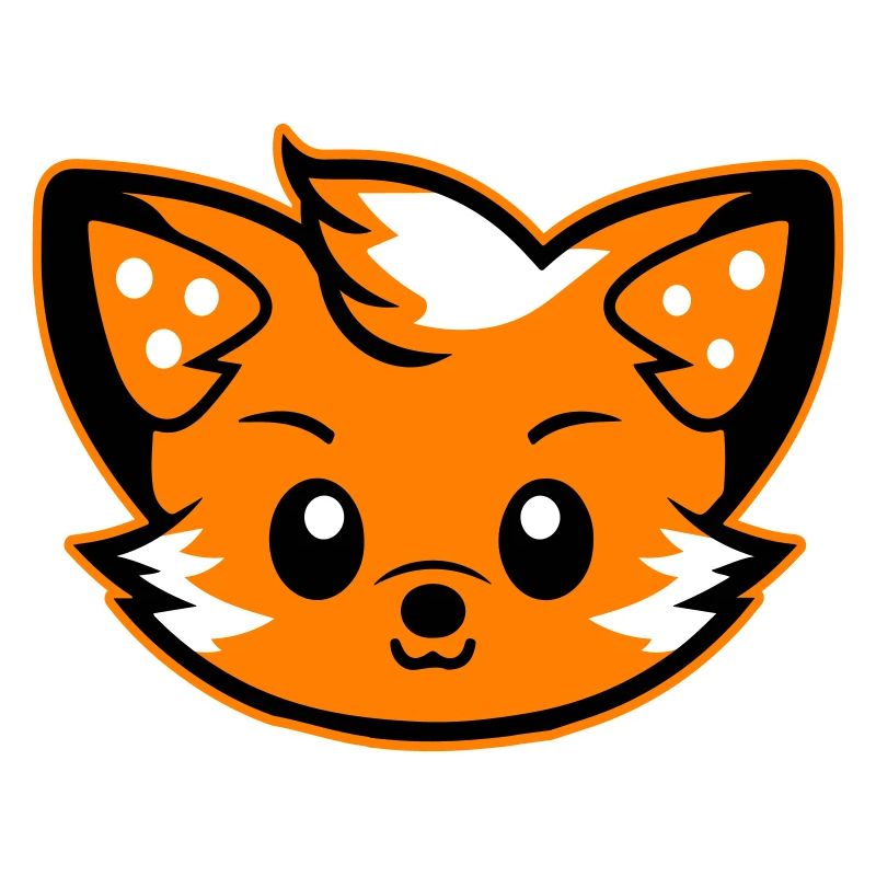 Fox Head Comic Cute
