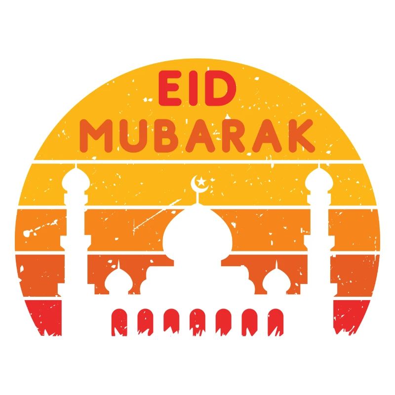 Ramadan Eid Mubarak Sunset Colors