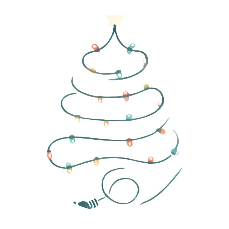Christmas Tree String Lights Design