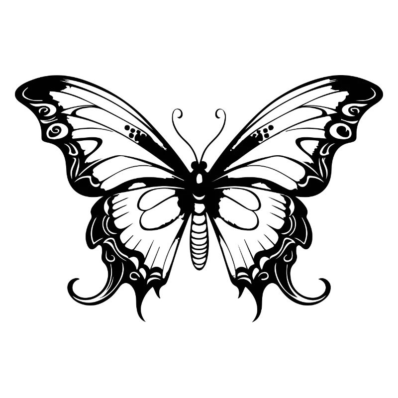 Silhouette de papillon Boho