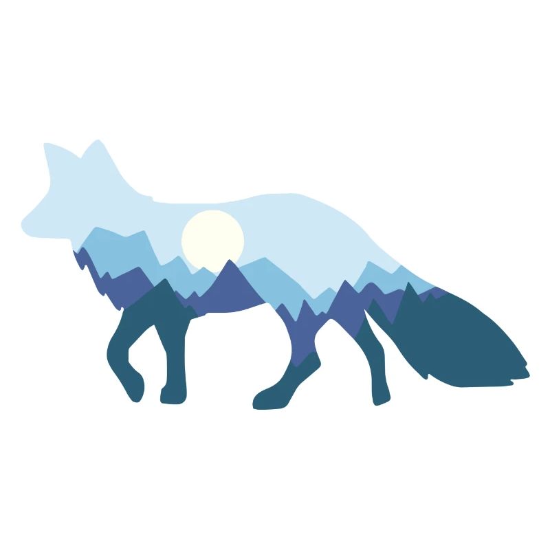 Fuchs Mondschein fox moonlight