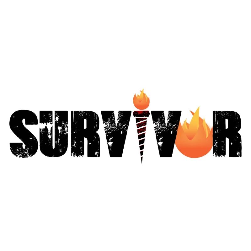 Survivor with flame