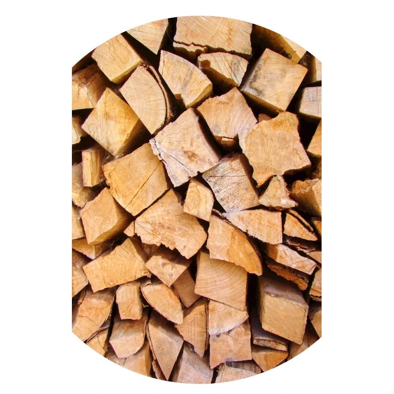 Stack of split beech wood