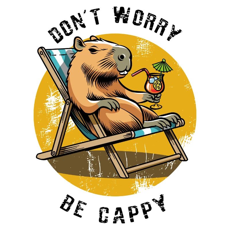 Don't worry be Cappy - Capybara - Holiday