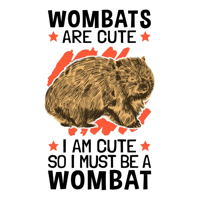 Also bin ich ein Wombat Beuteltier