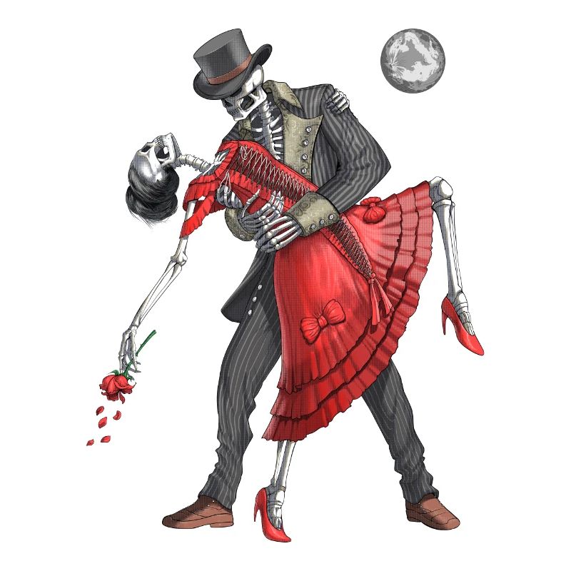 Goth Skeletons Dancing