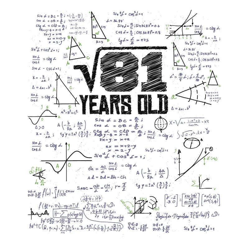 Racine carrée de 81 Math Nerd 9e anniversaire