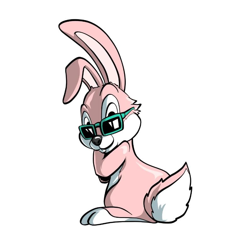Lapin de dessin animé mignon