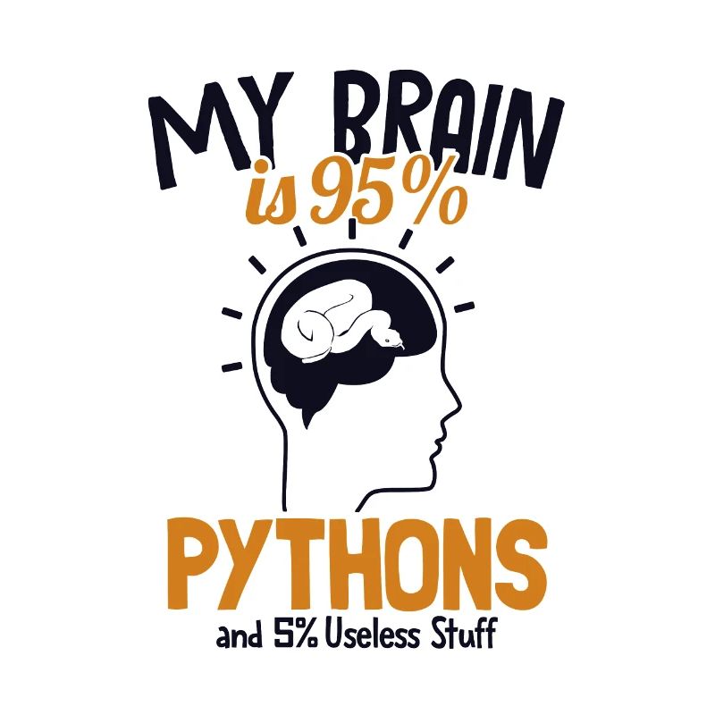 My Brain is 95% Pythons Python Schlange Banana