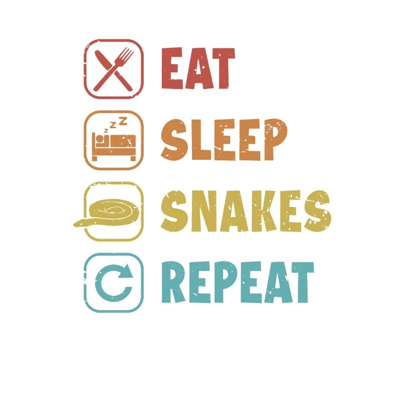 Eat Sleep Snakes Repeat Schlange Python Banana