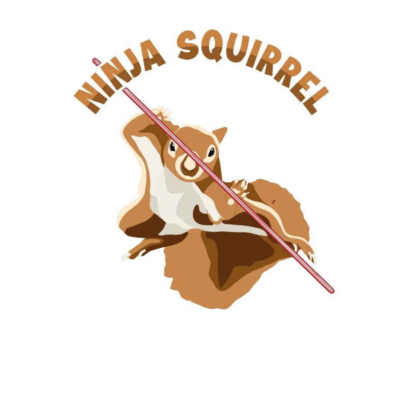 Ninja Squirrel Squirrel Fuchshörnchen Eichhörnchen