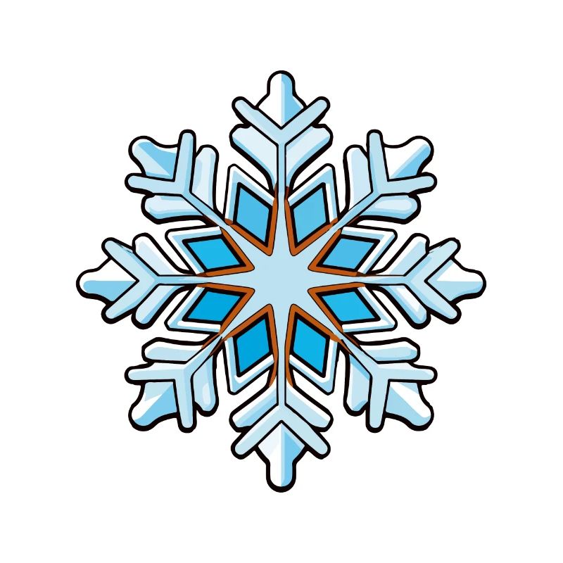 Icône de neige de flocon de neige
