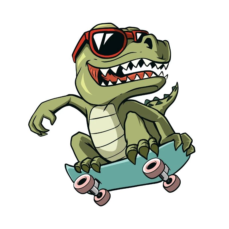 Cooler T-Rex Dinosaurier Skateboard