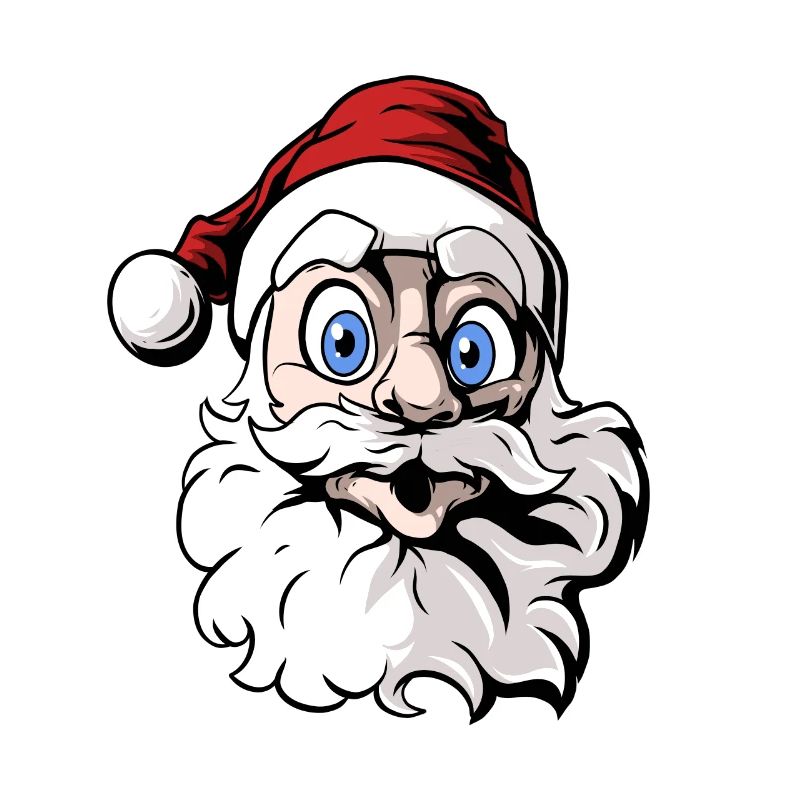 Cooler Cartoon Weihnachtsmann