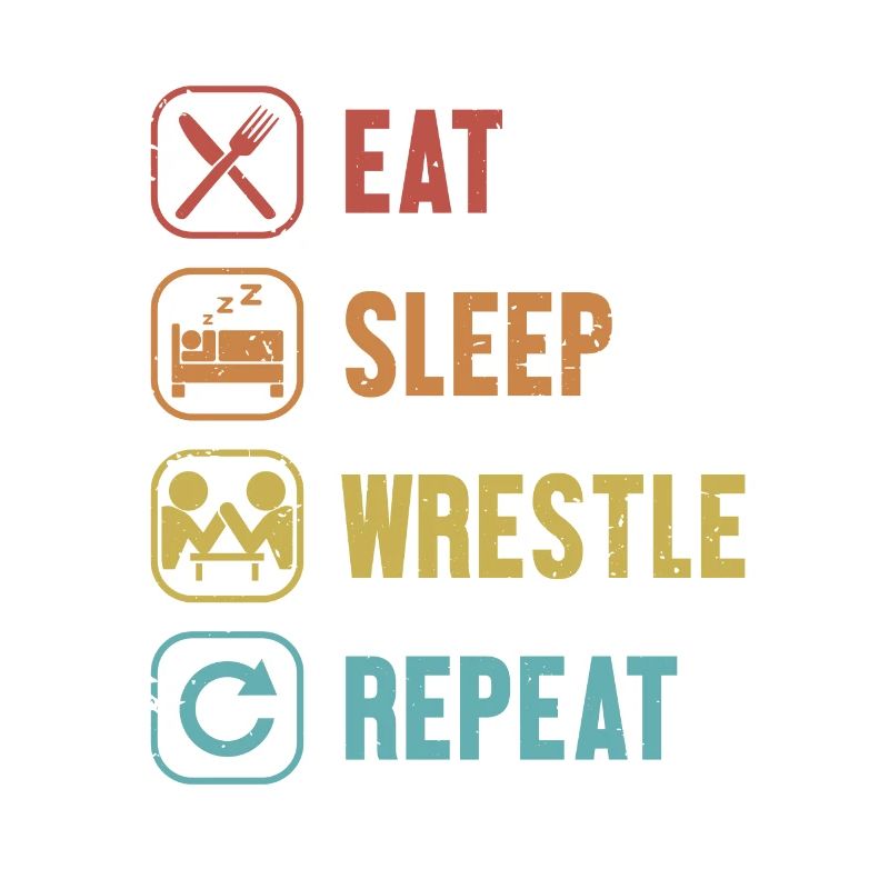 Eat Sleep Wrestle Repeat Techniques Exercise Arm