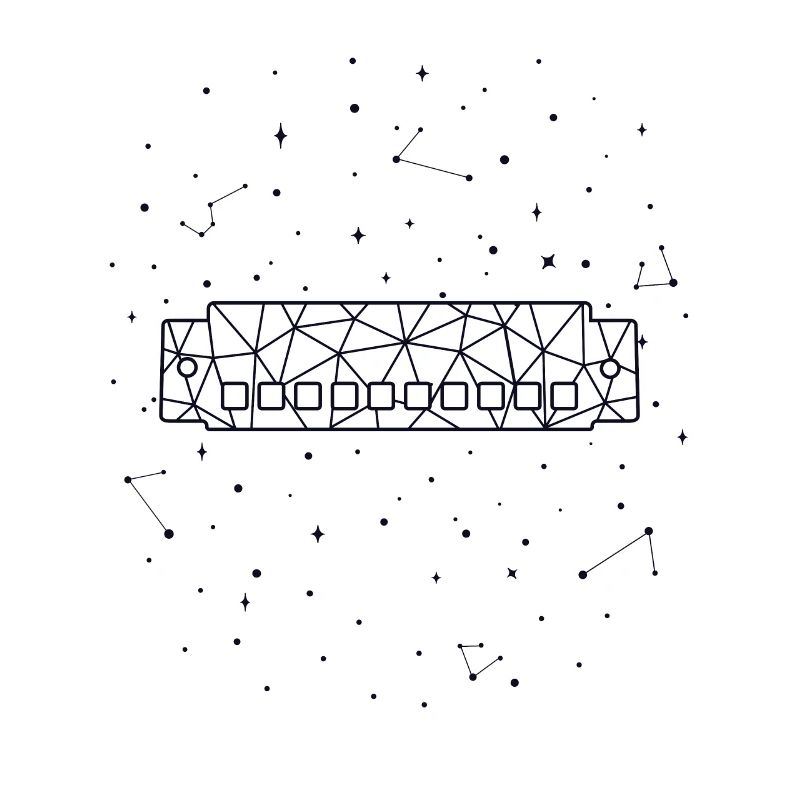 Sternbild Harmonica Constellation Harmonicist