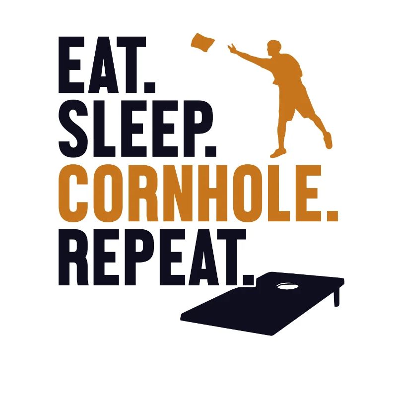 Manger dormir cornhole répéter sacs de haricots Plateaux de jeu