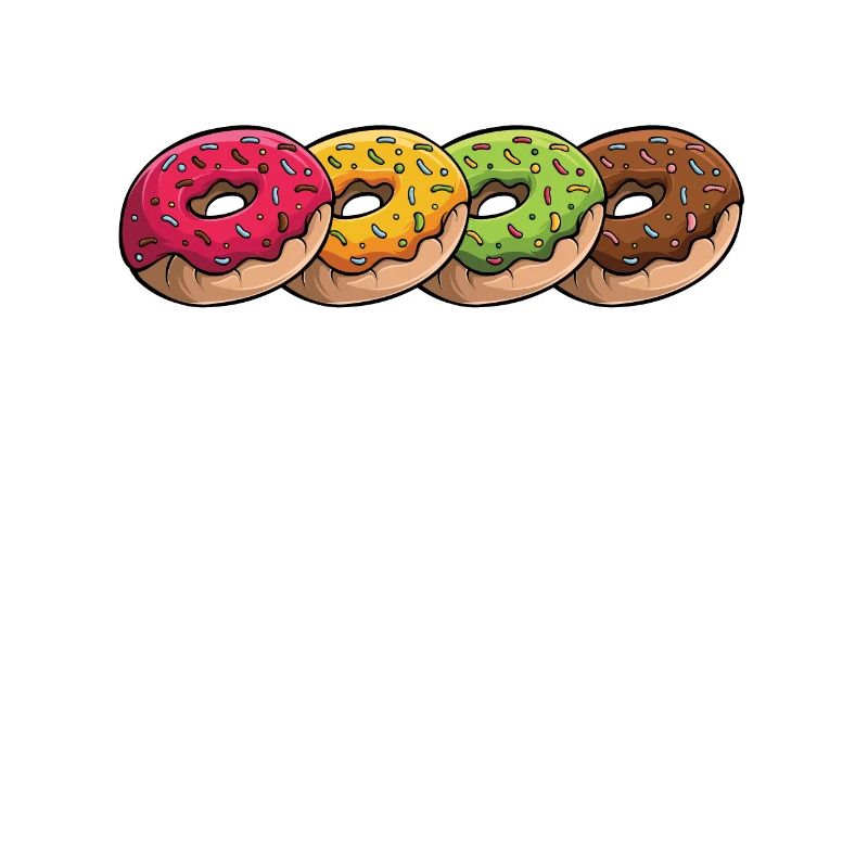Donut Rainbow Doughnut Glazed Maker Lover Donut