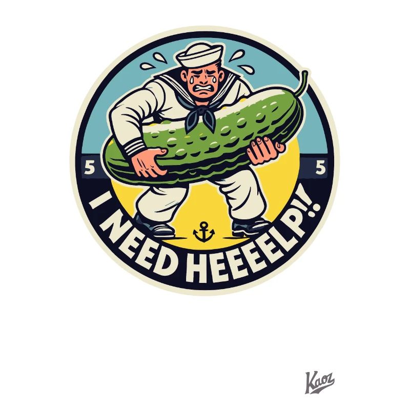 Sweating sailor needs help with the cucumber