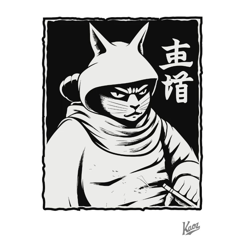 Chat shogun samouraï