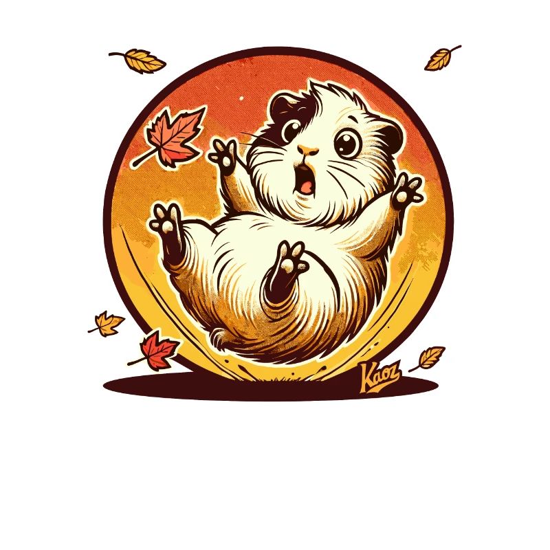 Hamster mit Herbst-Blättern