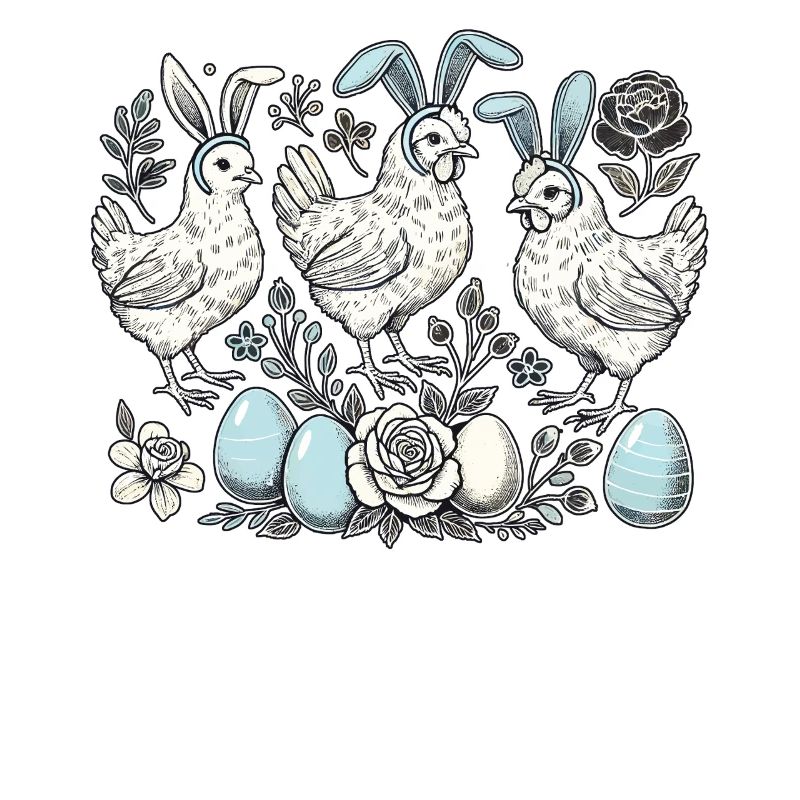 Easter Chickens Chick Retro Easter Bunny Chicken