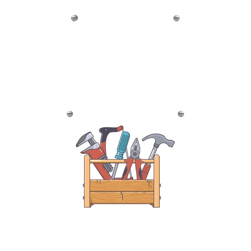 Papa Vater ist Techniker oder Handwerker Werkzeug