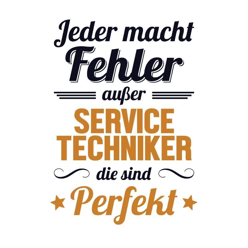 Servicetechniker sind Perfekt Techniker