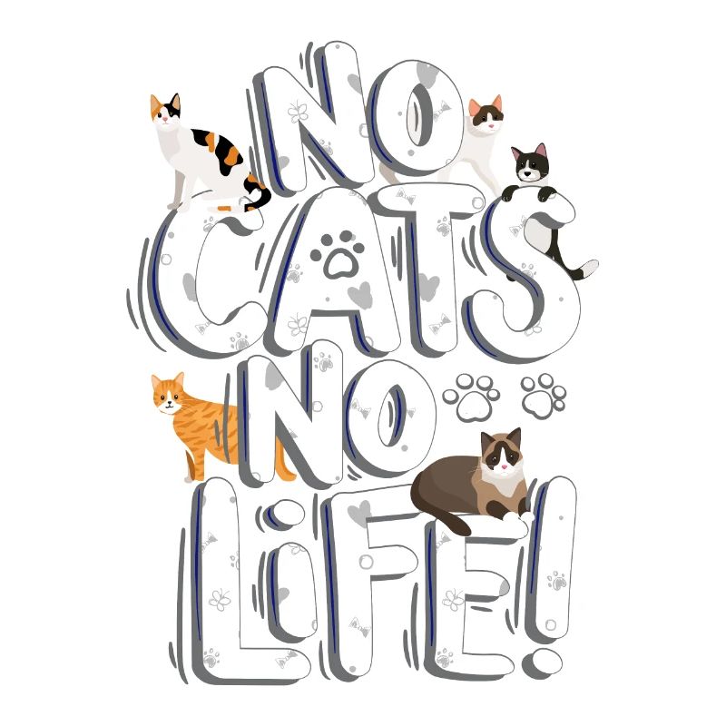 Pas de chats pas de vie chats Saint-Valentin