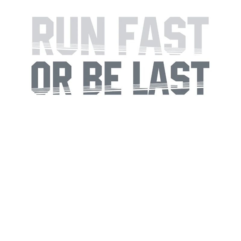 Schnell laufen oder der letzte Läufer sein