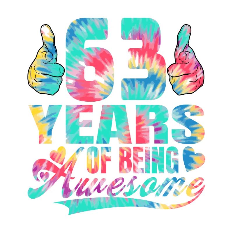 63e anniversaire ou anniversaire 63 ans d’existence