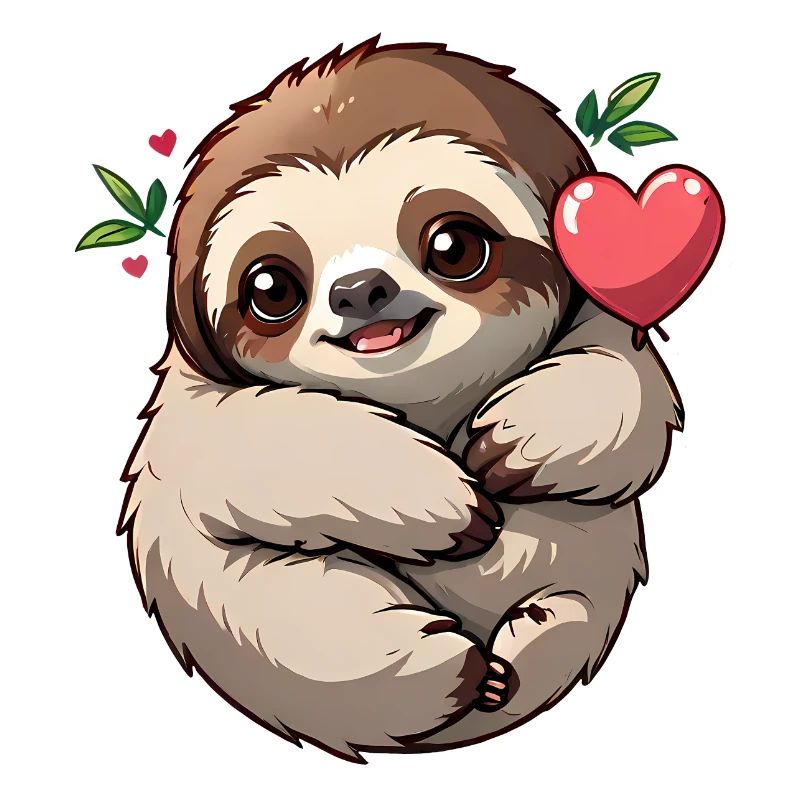 Give this cute sloth as a gift for Valentine's Day