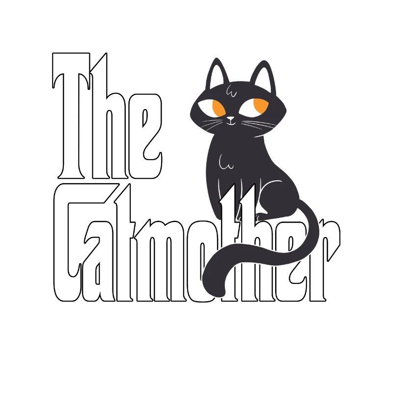 Maman chat La mère chat folle Chat Mère Kitty Maman