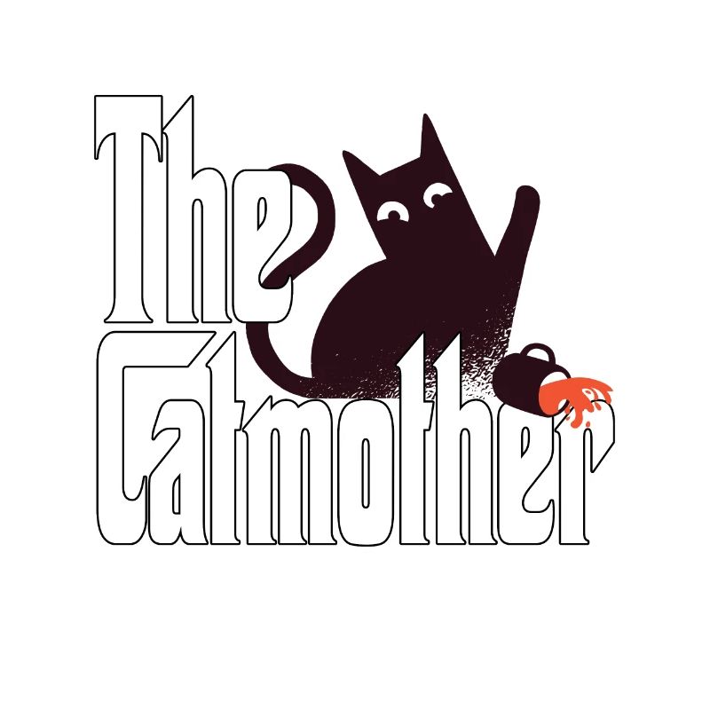 Maman chat La mère chat folle Chat Mère Kitty Maman