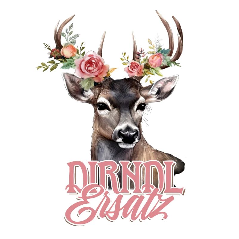 Dirndl Replacement Deer Deer Antler Roses