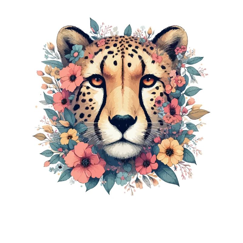 Guépard Fleurs de guépard