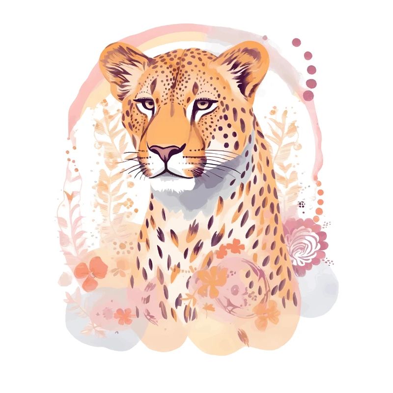Guépard Fleurs de guépard