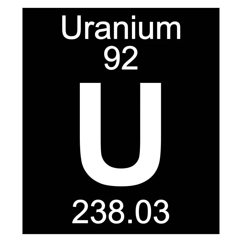 Element 92 - u (uranium) - Inverse (Full)