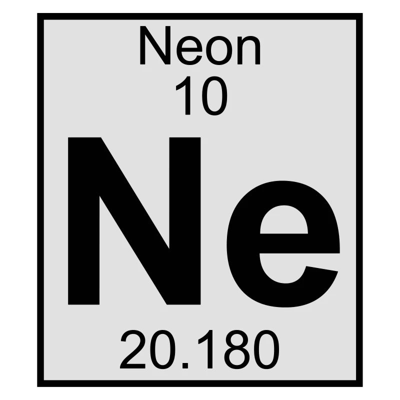 Elements 10 - ne (neon) - Full (white)