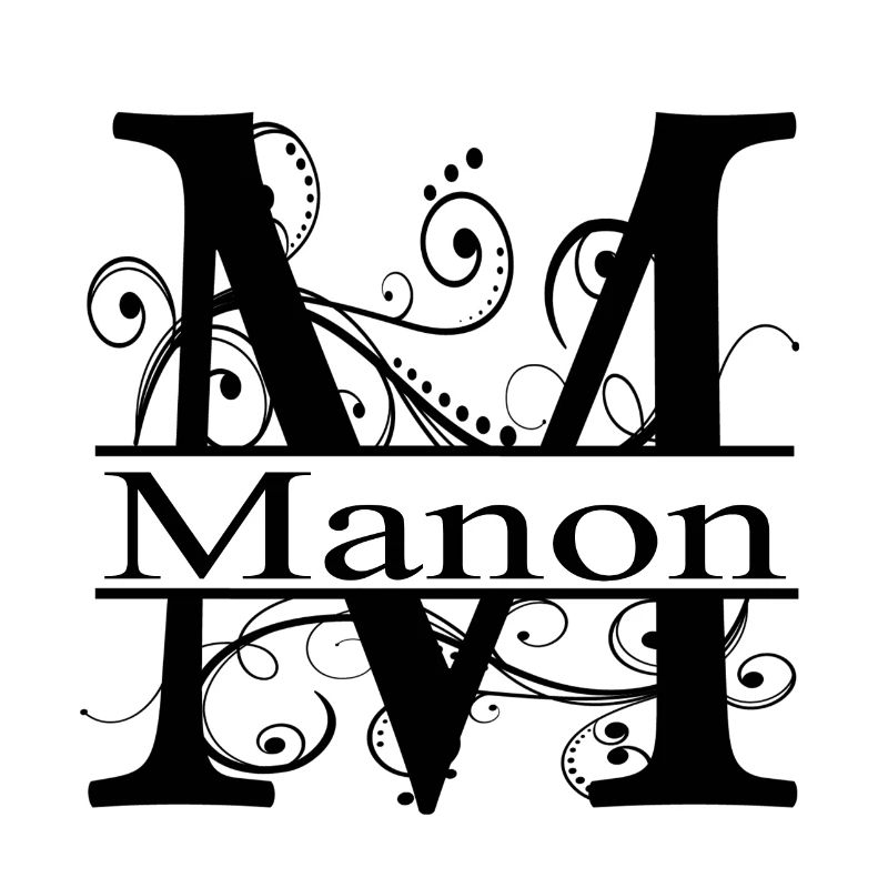 Monogram with the first name Manon